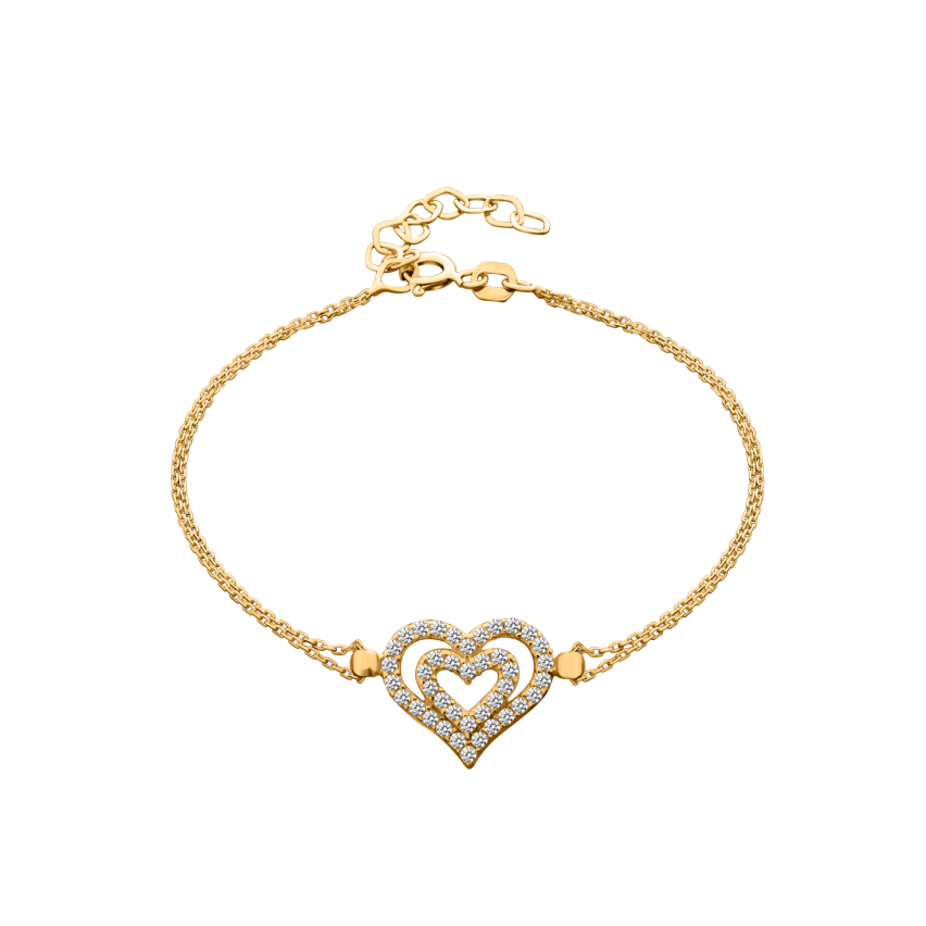 Armkette »585er Gold, Herz (Heart), 101201« mit Zirkonia