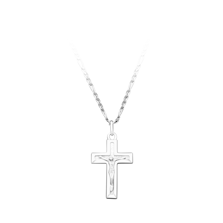 Halskette aus 925er Silber »Kreuz, Jesus, 100686«