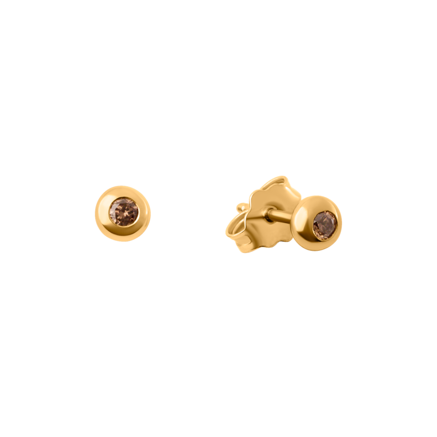 Ohrstecker aus 585er Gelbgold »100936« mit Diamanten