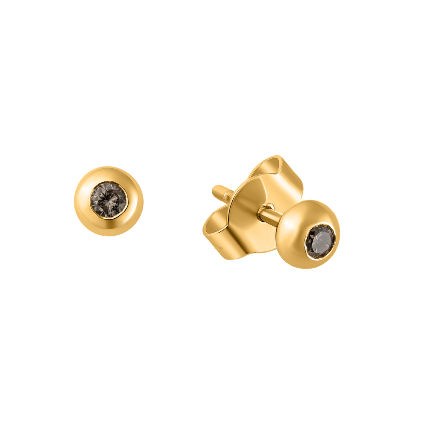 Ohrstecker aus 585er Gelbgold »100938« mit Diamanten